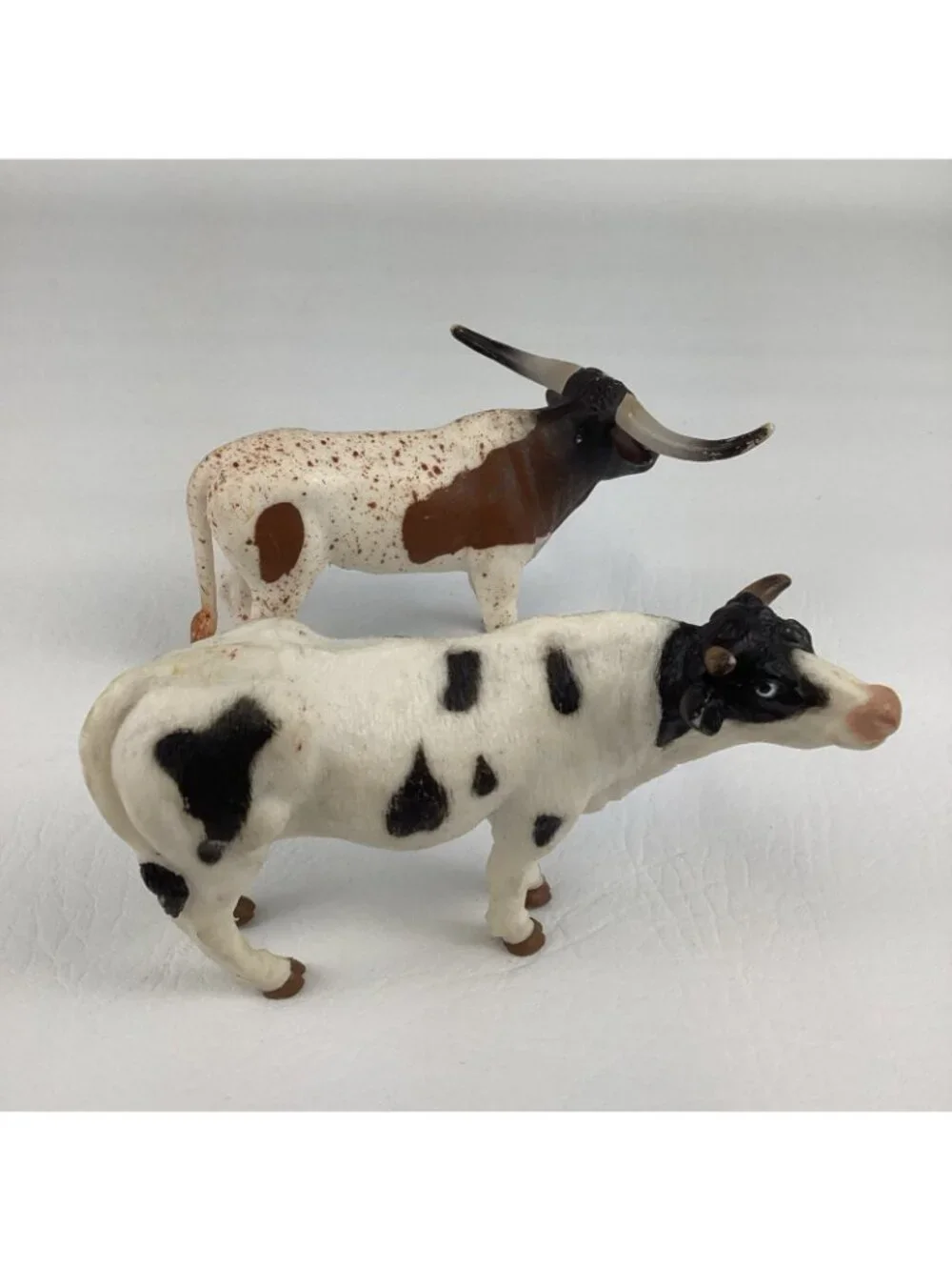 Terra By Battat Holstein Cow Longhorn Steer Lifelike Animal Toy Farm Figure Lot